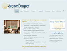Tablet Screenshot of dreamdraper.com